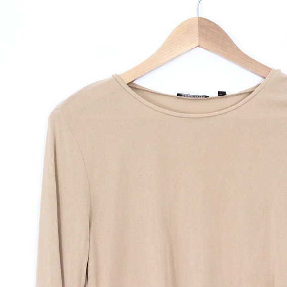 *Anne Klein Tan Sheer Long Sleeve - Picture 5 of 7